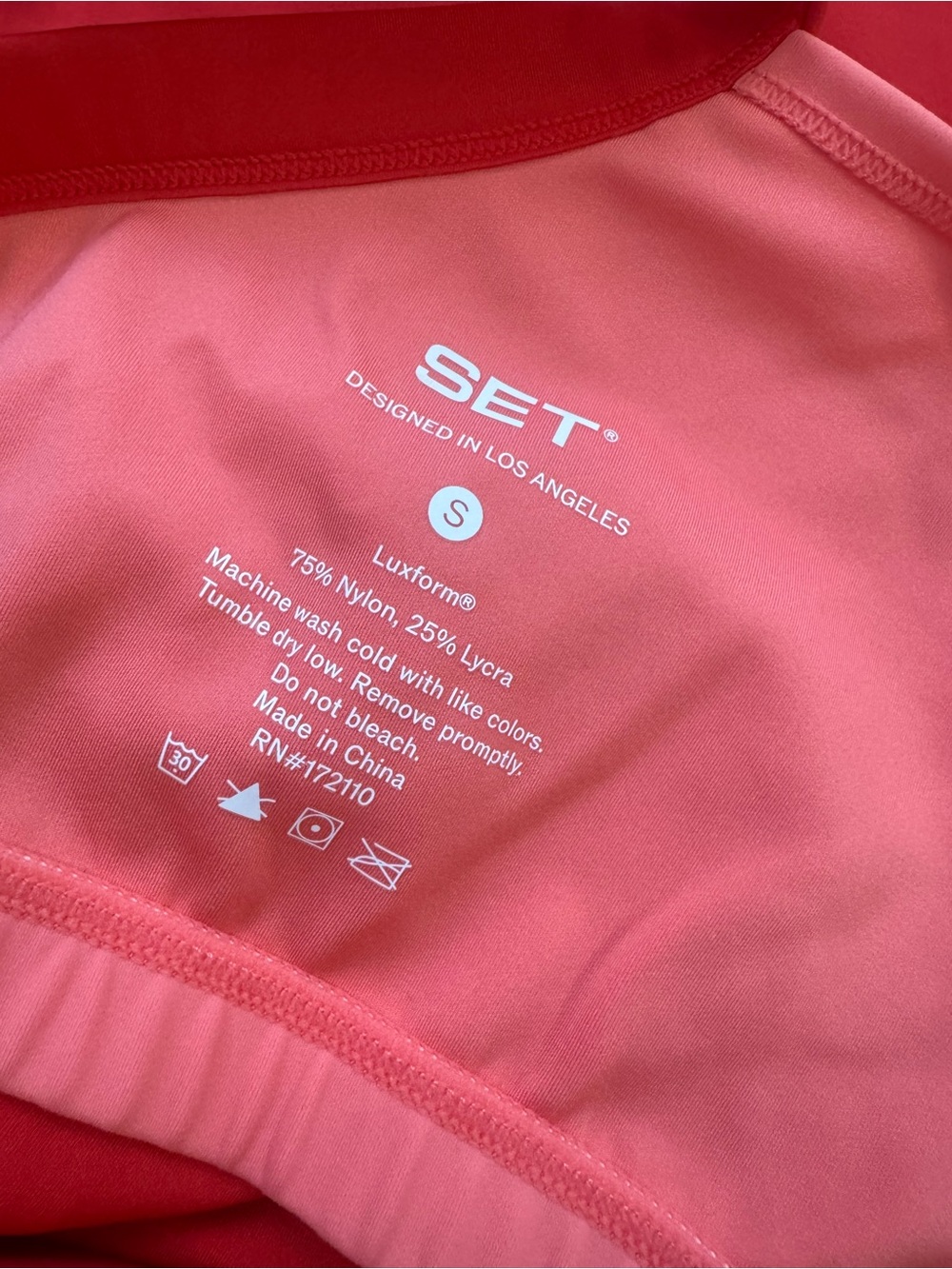 SET Active Resort Maraschino Cherry Top & Biker Shorts Set - Picture 6 of 8